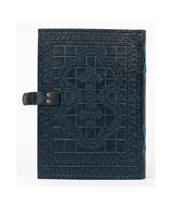 Diario Vintage Azul Hecho a Mano en India con Cierre de Botón a Presión, Cuaderno de Escritura con Encuadernación India, 7x5 Pulgadas, Venta al Por Mayor - Product Image 2
