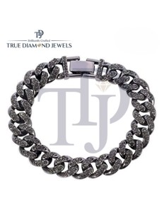 Pulsera de Cadena de Lujo con Diamantes Cultivados en Laboratorio, Oro 10K 14K, Plata 925, Estilo Urbano Premium Iced Out para Fiestas - Product Image 2