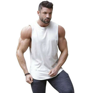 เสื้อกล้ามออกกำลังกายผู้ชาย ระบายอากาศได้ดี ผ้าถัก ปักลายสัตว์ ลำลอง สำหรับเพาะกาย ลายพราง ลายเรียบ - Product Image 5