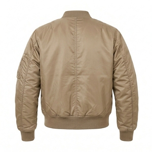 Men's Bomber <b>Jacket</b> Greek Wear Sorority Products Lightweight Full Zip Ribbed Cuffs Casual Outerwear - Product Image 5