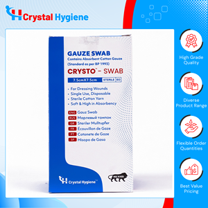 Fabriqué en Inde, qualité supérieure, 100% coton pur, tampons chirurgicaux Crysto T-17, tampons de gaze chirurgicale standard pour utilisation en chirurgie générale - Product Image 3