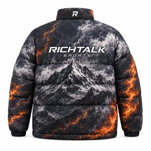 Chaqueta de Invierno para Hombre, Acolchada, con Cuello Alto, Resistente al Viento, Relleno Grueso de Poliéster, Estilo Casual, Secado Rápido, Transpirable y Ecológica - Product Image 2