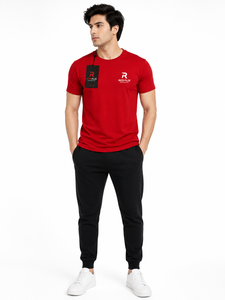 T-shirt en coton à col rond pour homme, personnalisable avec logo, vierge, motif uni, grammage lourd, prix raisonnable, vente en gros - Product Image 4