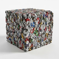 Déchets d'aluminium recyclables UBC avec 99 % de contenu métallique, prêts pour la fusion, le raffinage et la récupération des ressources