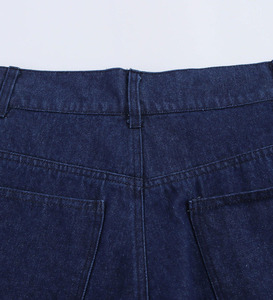 Shorts en jean vintage taille mi-haute personnalisables avec logo pour femme – Style décontracté streetwear Y2K avec ceinture, idéal pour les fêtes – 100 % coton, séchage rapide, respirant - Product Image 4