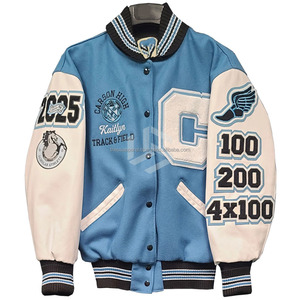 Chaqueta Varsity Premium Única OEM Personalizada con Cadena Bordada, Colores Personalizados, Logotipo Personalizado, Reversible, Impermeable y Ecológica para Hombre - Product Image 5
