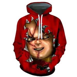 Sudadera con Capucha Premium de Terror Nocturno, Icono del Horror "Chucky-3D" |   Edición Limitada de la Serie de Cultura Cinematográfica Personalizada - Product Image 6