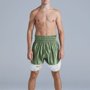 Shorts de boxe athlétiques pour hommes en satin légers, pour compétition, avec ceinture élastique large - Product Image 5