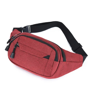 Riñonera de fibra de poliéster impermeable, mochila de pecho para deportes al aire libre, riñonera de gran capacidad, riñonera compacta. - Product Image 4