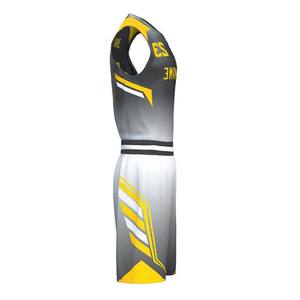 Servicio OEM, Diseño de Uniformes de Baloncesto, Precio de Fábrica, Uniforme de Baloncesto de Secado Rápido, Ropa Deportiva 100% Poliéster, Uniformes Sublimados - Product Image 3