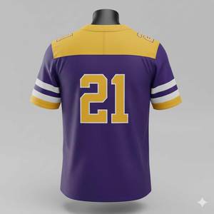 Camisetas de Fútbol Americano Sublimadas Personalizadas de Alta Calidad, Manga Corta, Transpirables, de Secado Rápido, Ropa Deportiva Personalizable - Product Image 3