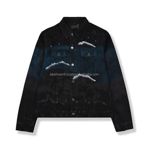 Vintage Men's Long Comfortable Quilted Denim Jacket Classic Waterproof Winter Outerwear Stylish Timeless Casual Wear - Product Image 6