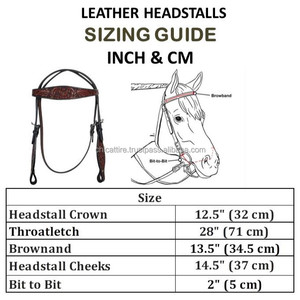 Bandeau de tête de cheval Western personnalisé en cuir de vachette usiné à la main marron riche avec sangles réglables et conception de sculpture florale - Product Image 2