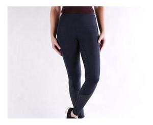 Women's High Waist Button Fly <b>Leggings</b> Dark Blue <b>Mesh</b> Panel Full Length Skinny Fit Spandex/Cotton Customized Color Wear - Product Image 5