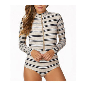 Nuevo Rash Guard a Rayas para Mujer, Personalizado, con Espalda Descubierta, Transpirable, para Mujer 2026 - Product Image 1