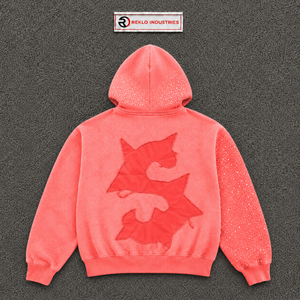 เสื้อฮู้ดซิปผู้ชาย ลายกราฟิก FAST MONEY ทรงโอเวอร์ไซส์ ผ้าฟลีซ สตรีทแวร์ลำลอง ผ้าเฟรนช์เทอร์รี่ สำหรับฤดูหนาว ปักลาย ผ้าฝ้าย 100% ระบายอากาศได้ดี - Product Image 6