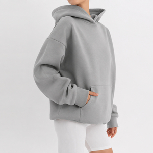 Sudadera con Capucha Extra Grande para Mujer 2026 en Diferentes Colores, Felpa de Algodón, Largo Regular, Manga Larga, Transpirable, con Bolsillos - Product Image 2