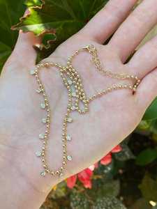 สร้อยคอเพชรแบบห้อย 14K 18K ทองคำแท้ทรงกลมประดับเพชรแล็บโกรว์ แบบโซลิแทร์ ขนาด 3 มม. พร้อมสายโซ่ลูกปัด 15-17 นิ้ว สำหรับใส่ซ้อนกัน - Product Image 2