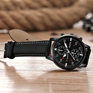 Reloj de Hombre de Cuero, Reloj Formal Analógico de Cuarzo para Negocios NW1341 - Product Image 5