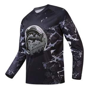 Maillot de pêche d'équipe personnalisé à manches longues, séchage rapide, en polyester, anti-humidité, avec logo personnalisé, faible MOQ, sublimation sur mesure - Product Image 1