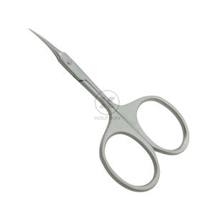 Ciseaux à ongles à cuticules en acier inoxydable de 9cm pour femmes lame incurvée équipement de beauté de maquillage tranchant pour l'épilation faciale d'art d'ongle - Product Image 3