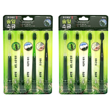 Cepillo de Dientes Manual Songcheon con Cerdas Suaves de Nylon y Mango de Plástico, Paquete de 4 Unidades para el Hogar, 2 Paquetes para el Cepillado Dental, con Descuento - Product Image 1