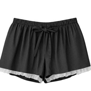 Shorts Casuales de Mujer de Alta Calidad, Tejido Acanalado con Ribete de Encaje, Cintura Elástica, Secado Rápido y Transpirables, al Mejor Precio al por Mayor - Product Image 1