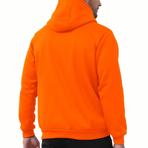 Sweat à capuche coupe décontractée pour homme, logo personnalisé, respirant, manches longues, basiques, en coton mélangé. - Product Image 2