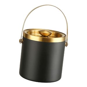 Cubo de hielo de acero de doble pared de alta calidad, Enfriador de Metal de calidad de Color dorado plateado para vino, cerveza y campeón, gran demanda de fiesta - Product Image 1