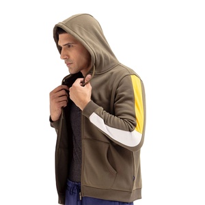 Venta al por mayor personalizado hombres elegante manga Sudadera con capucha Colorblock manga completa pulóver Sudadera con capucha Streetwear Otoño Invierno Apprale - Product Image 5