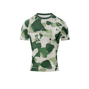 Custom Athletic Rash Guard <b>Compression</b> <b>Shirt</b> UV Protection Moisture Wicking Sublimation Sportswear Wholesale Supplier - Product Image 4