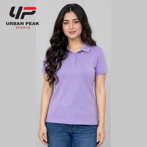 Trendy <b>Women</b> <b>Polo</b> <b>Shirt</b> With Modern Color Patterns Contrast Collar Details And Stylish Casual Wear Appearance - Product Image 1
