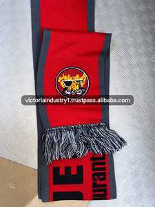 OEM Custom Knitted <b>Sports</b> Scarf Muffler Personalized Team Logo Football Soccer Basketball Fan Winter Scarf - Product Image 3