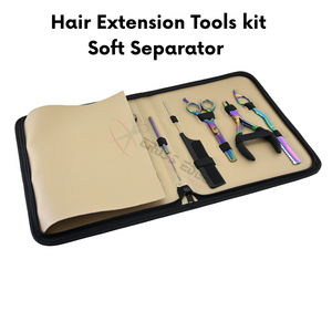Professional Complete Hair Extension Tools Kit Stainless Steel Microbeads <b>Crimping</b> Plier Pulling Hook Thinning Scissor Sharp - Product Image 5