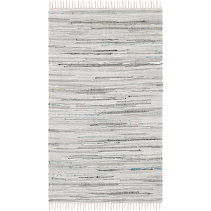 Tapis de sol bleu recyclé écologique Tapis de prière en coton tissé à la main rectangulaire pour designers et tapis de sol - Product Image 5
