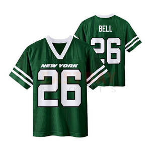 Venta al por Mayor de Camisetas de Fútbol Americano Personalizadas de Alta Calidad, Camisetas de Equipo de Manga Corta, Impresas, Transpirables, Unisex, Tallas Grandes - Product Image 2