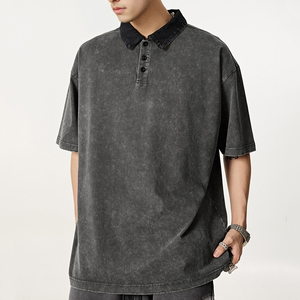 T-shirt unisexe décontracté classique vintage surdimensionné style streetwear 100% coton 285g respirant et écologique - Product Image 4