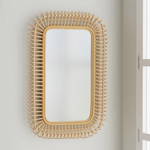 Espejo de ratán para la entrada, decoración del hogar, espejos de diseño moderno hechos a mano, producidos en Vietnam - Product Image 2