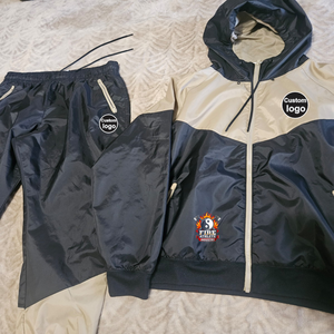 ชุดวอร์มผู้ชายแบบเรียบง่ายขายดีรุ่นใหม่ปี 2025 ชุดออกกำลังกายลำลอง ชุดวิ่งเทรนนิ่ง ผ้าโพลีเอสเตอร์ ระบายอากาศได้ดี ชุดออกกำลังกายสำหรับผู้ชาย - Product Image 4