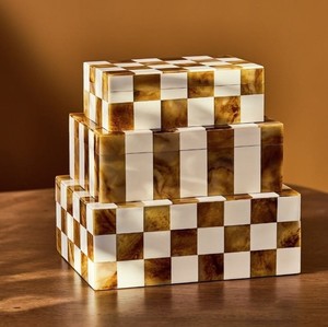 Luxury Green White Stripe Decorative Resin Storage <b>Box</b> with Lid Resin Design Best <b>Gift</b> <b>Box</b> for Ring Storage From A Z CRAFTS - Product Image 3