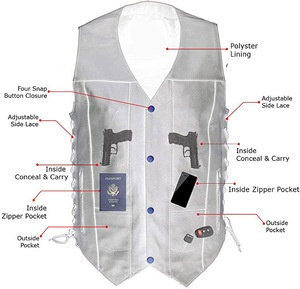 เสื้อกั๊กหนังวัวแท้ทรงวีคอแบบกระดุมแถวเดียวสำหรับผู้ชายรุ่นใหม่ปี 2025 ระดับไฮเอนด์  รักษ์โลก เหมาะสำหรับฤดูใบไม้ร่วง พร้อมขนเฟอร์ด้านนอก - Product Image 3