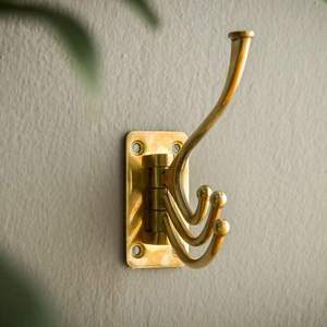 Best Quality Brass Utility <b>Hooks</b> with Heavy Duty Wall Hangers for Coats Bags <b>Tools</b> Towels and Everyday Home Organization Use - Product Image 4