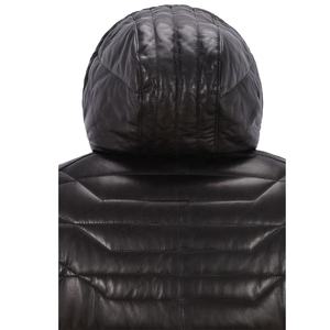 Veste en cuir de vache unisexe pour l'hiver, style motard, avec col montant et logo sur le devant, coupe-vent et respirante, fabriquée au Pakistan - Product Image 4