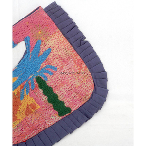 Best Selling Hand Quilted Multi-Patchwork Cotton Kantha Beach <b>Bag</b> Womens Beautiful Open Clutch for Summer Shopping Handmade - Product Image 6