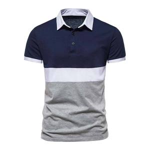 270g Liquid Ammonia Puff Cotton Men's Polo Shirt Custom Seagull Flat Knit Collar Breathable Elastic Casual Short Sleeve Polo - Product Image 6