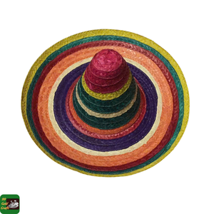 Sombrero de Paja Vaquero a Rayas con Bordado a Mano, Diseño Unisex, Adorno de Cinta y Cuerda para Ropa de Playa de Verano, de Vietnam - Product Image 1