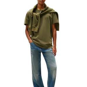 เสื้อยืดผู้ชายใส่สบาย ระบายอากาศได้ดี ผลิตจากผ้าฝ้ายผสมเนื้อนุ่ม เหมาะสำหรับใส่ในชีวิตประจำวัน ออกกำลังกาย ฟิตเนส กิจกรรมกลางแจ้ง - Product Image 3