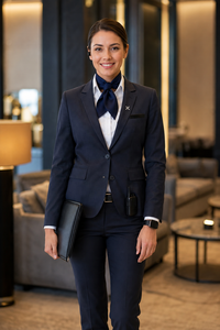 Uniformes d'aviation personnalisés à manches longues pour pilotes et personnel de cabine |   OEM | Uniforme de Superviseur des Relations Clients VIP de l'Aéroport pour Femmes - Product Image 1