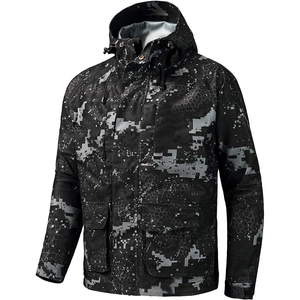 Men's Trending Winter Warm Digital Orange <b>Soft</b> <b>Shell</b> Waterproof Windproof <b>Hooded</b> Shooting Hunting Suits Fully Breathable <b>Jackets</b> - Product Image 6