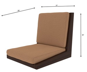 Ensemble de salle à manger en bois de style japonais moderne du milieu du siècle, 6 pièces, chaises rembourrées à dossier solide, table rectangulaire, meubles pour la maison - Product Image 5